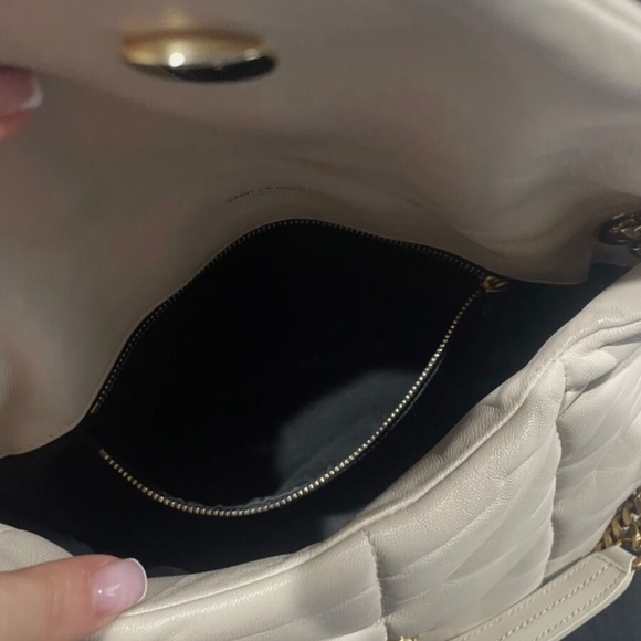 SAINT LAURENT Loulou Small YSL Puffer Chain Shoulder Bag - Picture 7 of 14